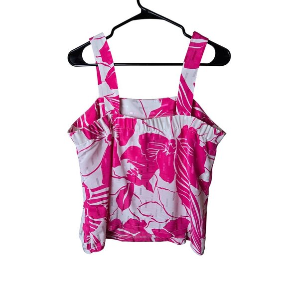 Vintage Givenchy En Plus Pink & White Floral Skirt Set M/L Cruise Beach Summer - Picture 5 of 16